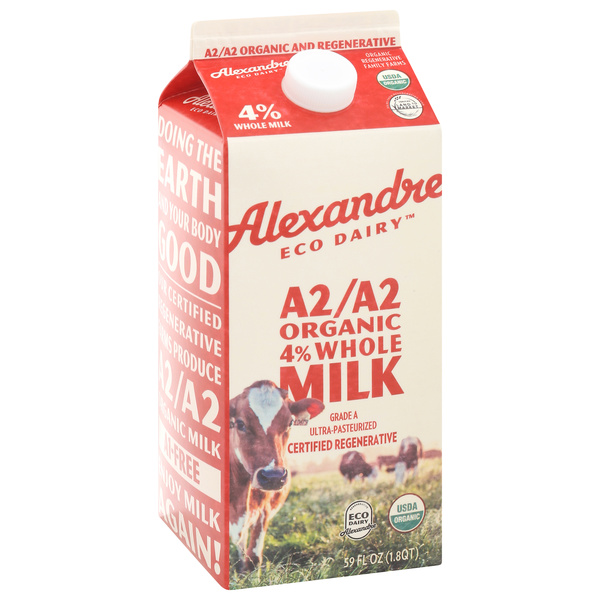 Alexandre Eco Dairy A2/A2 Organic 4% Whole Milk | Hy-Vee Aisles
