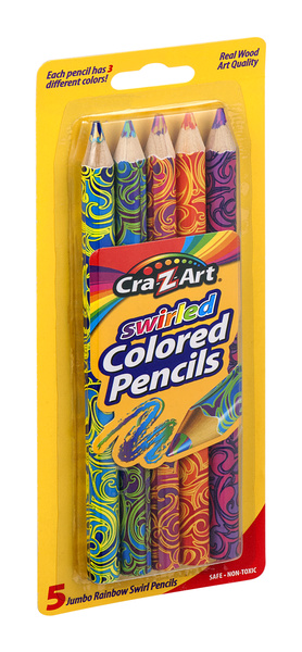 Cra-Z-Art Swirled Colored Pencils Jumbo Rainbow Swirl | Hy-Vee