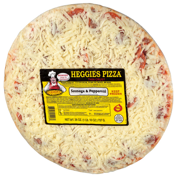Heggies Sausage & Pepperoni Pizza | Hy-Vee Aisles Online Grocery