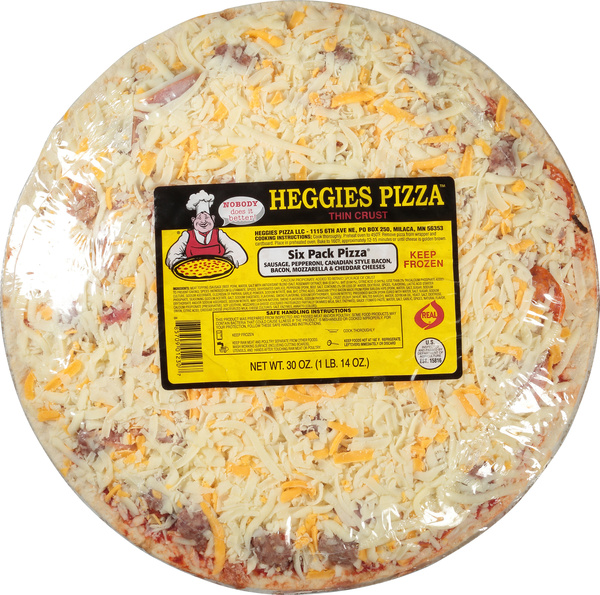 Heggies Six Pack Pizza | Hy-Vee Aisles Online Grocery Shopping