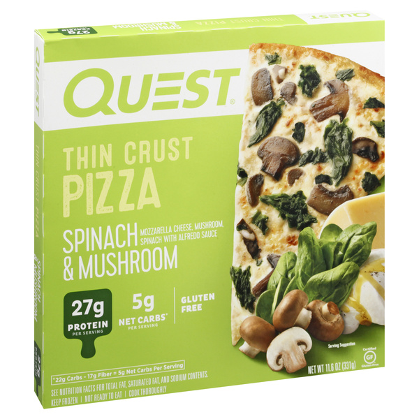 Quest Spinach & Mushroom Thin Crust Pizza | Hy-Vee Aisles Online
