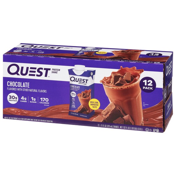 Quest Protein Shakes, Chocolate 12Pk | Hy-Vee Aisles Online