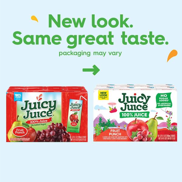 Juicy Juice 100% Juice, Fruit Punch, 8 Count | Hy-Vee Aisles