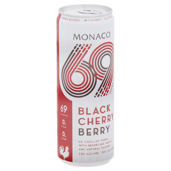 Monaco 69 Black Cherry Berry Vodka Seltzer | Hy-Vee Aisles Online
