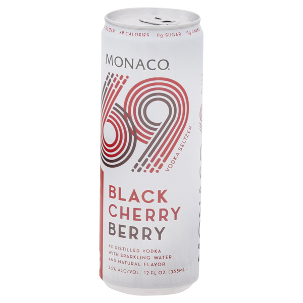 Monaco 69 Black Cherry Berry Vodka Seltzer | Hy-Vee Aisles Online