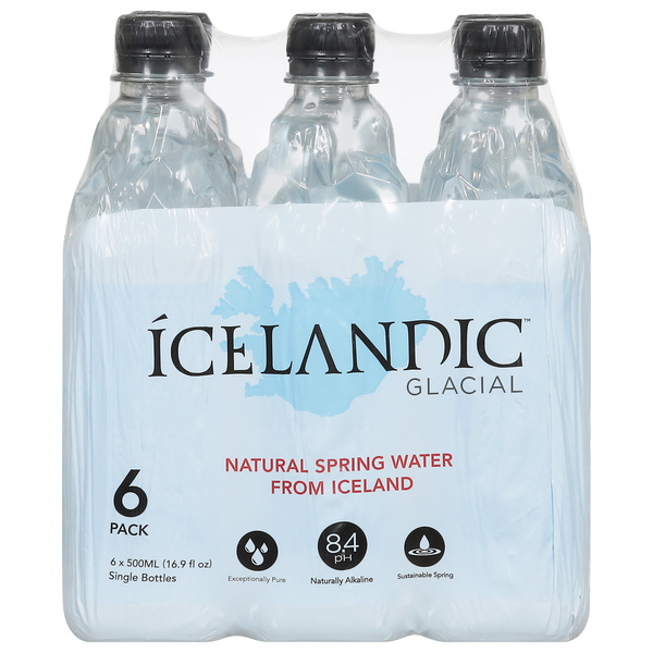 Icelandic Glacial Natural Spring Water, 6 Pk | Hy-Vee Aisles