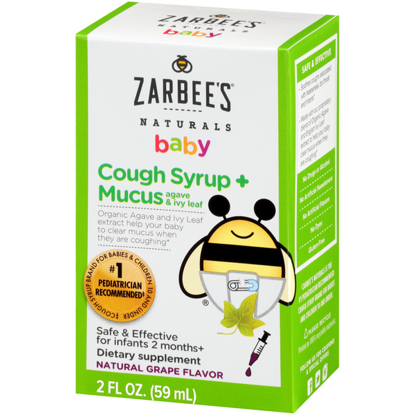 Zarbee's Naturals Baby Cough Syrup + Mucus | Hy-Vee Aisles Online