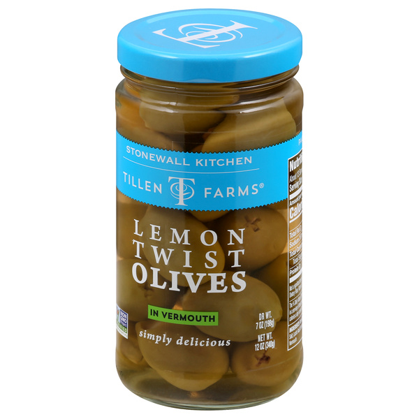 Tillen Farms In Vermouth Lemon Twist Olives 7 oz | Hy-Vee Aisles