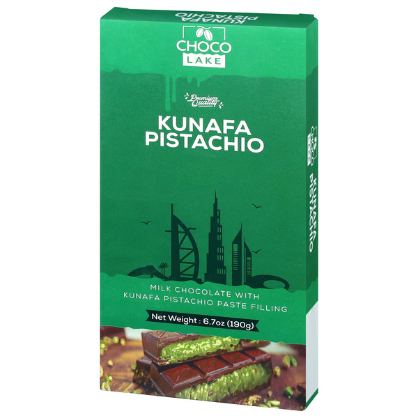 Choco Lake Kunafa Pistachio Milk Chocolate Bar | Hy-Vee Aisles