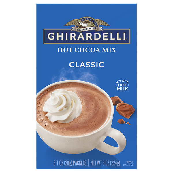 Ghirardelli Classic Hot Cocoa Mix, 8-1 oz Packets | Hy-Vee Aisles