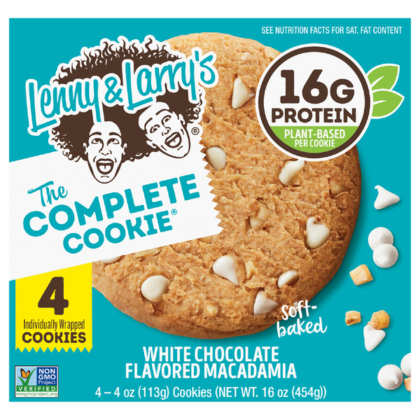 Lenny & Larry's Complete Cookies, White Chocolate Macadamia, 4-4