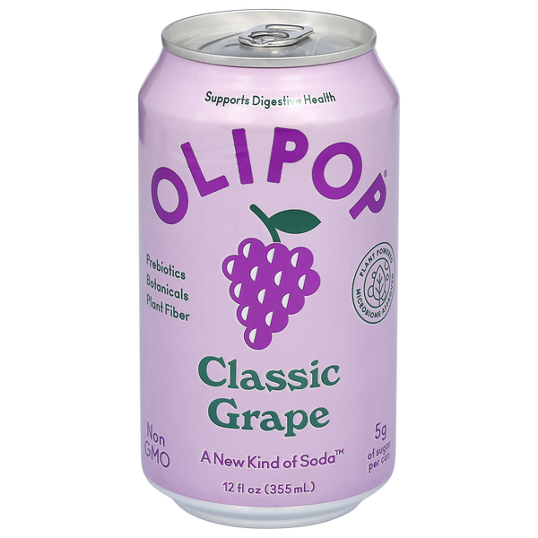 Olipop Classic Grape Soda 12 fl oz | Hy-Vee Aisles Online Grocery